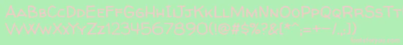 Walterturncoat Font – Pink Fonts on Green Background