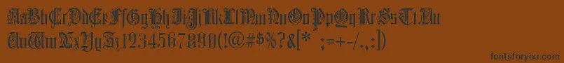 ColchesterBlack Font – Black Fonts on Brown Background