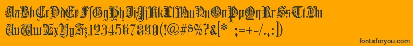 ColchesterBlack Font – Black Fonts on Orange Background