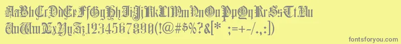 Шрифт ColchesterBlack – серые шрифты на жёлтом фоне