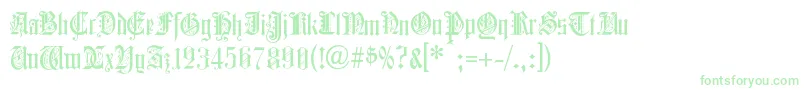 ColchesterBlack-Schriftart – Grüne Schriften auf weißem Hintergrund