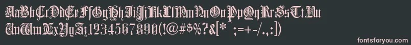 ColchesterBlack Font – Pink Fonts on Black Background