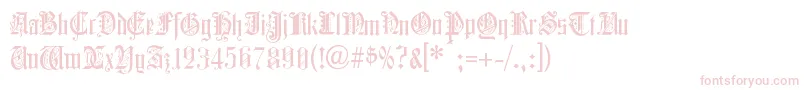 Шрифт ColchesterBlack – розовые шрифты на белом фоне