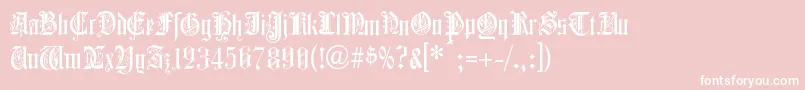 Шрифт ColchesterBlack – белые шрифты на розовом фоне