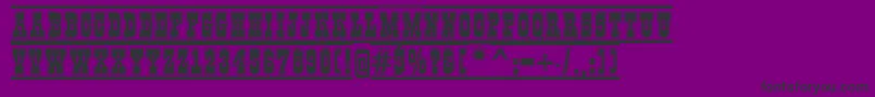 GildiatituldcfrgrBold Font – Black Fonts on Purple Background