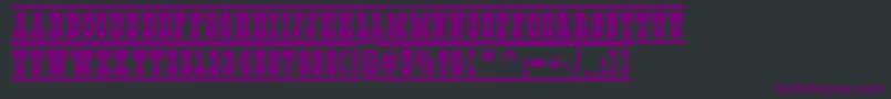 GildiatituldcfrgrBold Font – Purple Fonts on Black Background