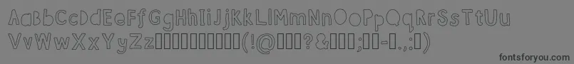 FontBubble Font – Black Fonts on Gray Background