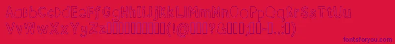 FontBubble Font – Purple Fonts on Red Background