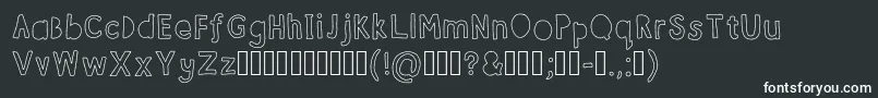 FontBubble-Schriftart – Weiße Schriften