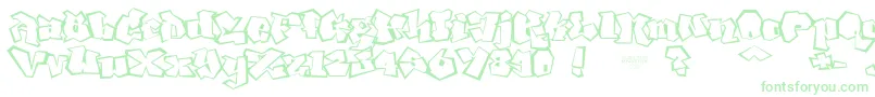 NoLicenseGhang-Schriftart – Grüne Schriften