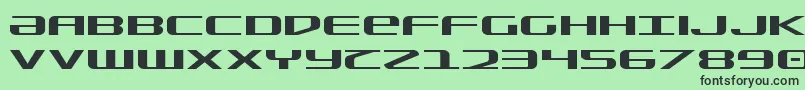 SdfExpanded Font – Black Fonts on Green Background