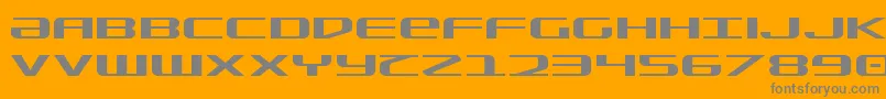 SdfExpanded Font – Gray Fonts on Orange Background