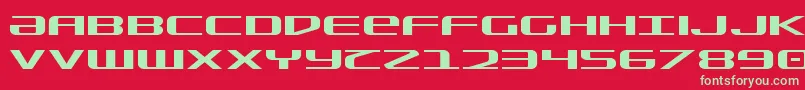 SdfExpanded Font – Green Fonts on Red Background