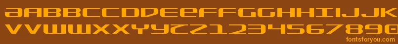 SdfExpanded Font – Orange Fonts on Brown Background