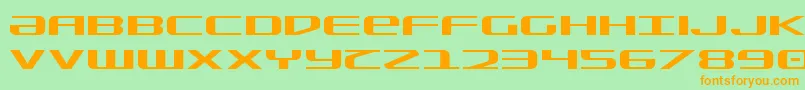 SdfExpanded Font – Orange Fonts on Green Background