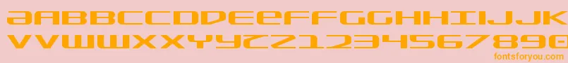 SdfExpanded Font – Orange Fonts on Pink Background