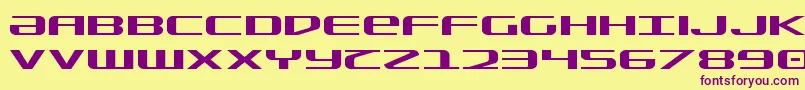 SdfExpanded Font – Purple Fonts on Yellow Background