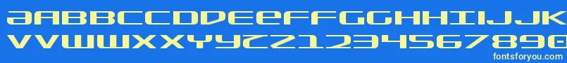 SdfExpanded Font – Yellow Fonts on Blue Background