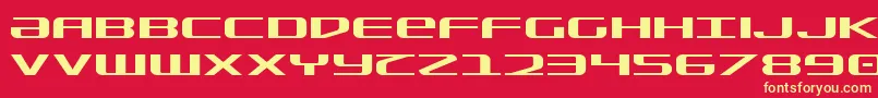 SdfExpanded Font – Yellow Fonts on Red Background