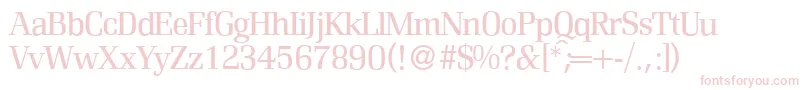 R690RomanRegular Font – Pink Fonts on White Background