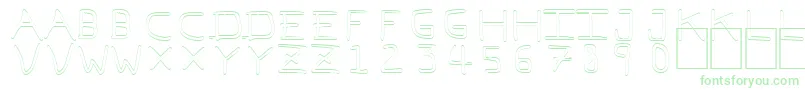 Pfvvbf7o-Schriftart – Grüne Schriften