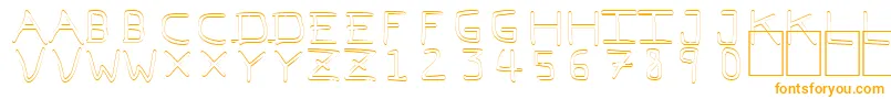 Шрифт Pfvvbf7o – оранжевые шрифты