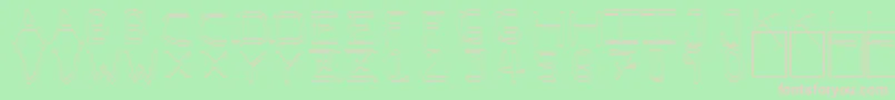 Pfvvbf7o Font – Pink Fonts on Green Background