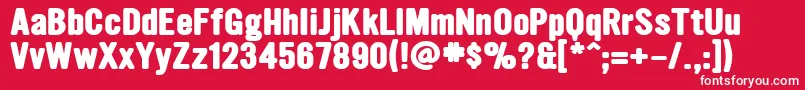 UltramagneticExtrabold Font – White Fonts on Red Background