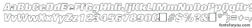 RollingoutlineItalic Font – Chalk Fonts