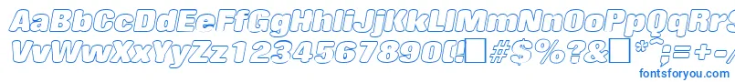 RollingoutlineItalic Font – Blue Fonts