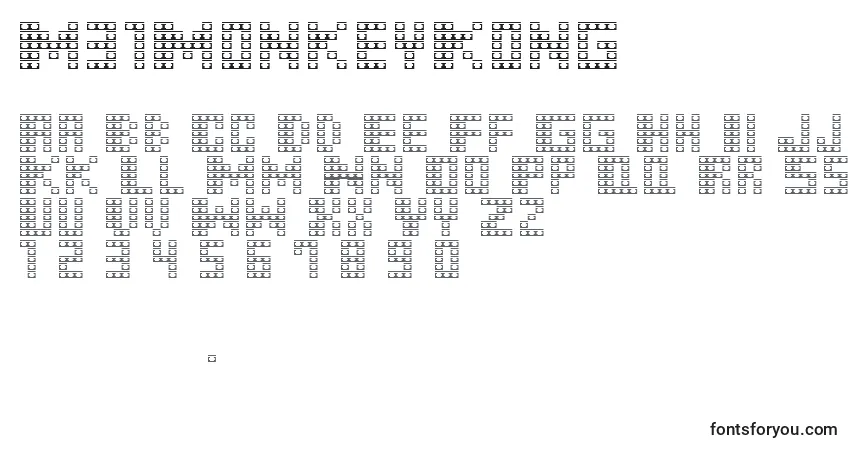 M31MonkeyKong-fontti – aakkoset, numerot, erikoismerkit