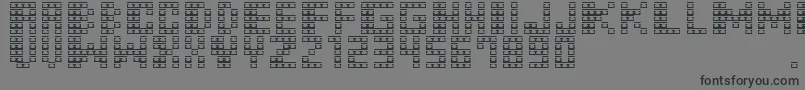 Шрифт M31MonkeyKong – чёрные шрифты на сером фоне