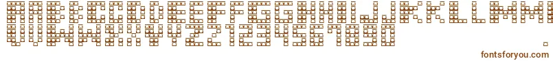 M31MonkeyKong-Schriftart – Braune Schriften auf weißem Hintergrund