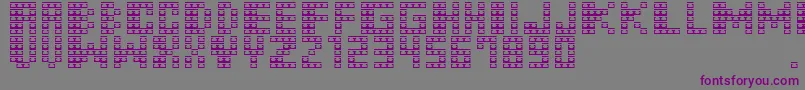 M31MonkeyKong-Schriftart – Violette Schriften auf grauem Hintergrund