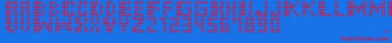 M31MonkeyKong Font – Red Fonts on Blue Background