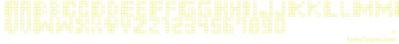 M31MonkeyKong Font – Yellow Fonts on White Background