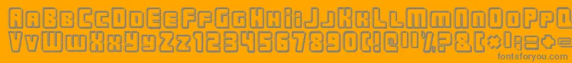 UrbanConstructedCutter Font – Gray Fonts on Orange Background