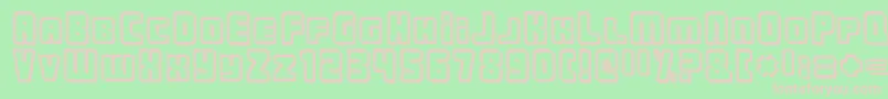 UrbanConstructedCutter Font – Pink Fonts on Green Background