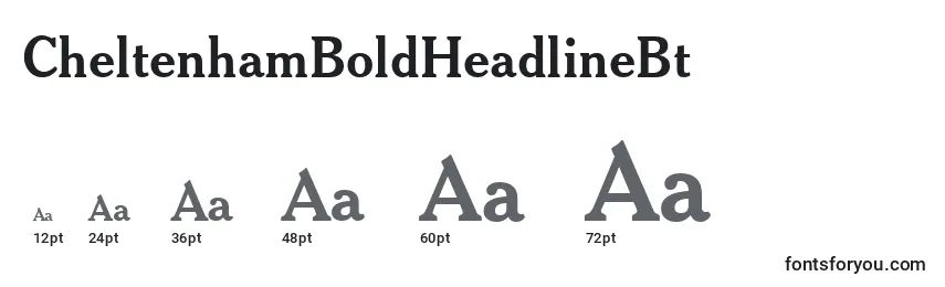 CheltenhamBoldHeadlineBt Font Sizes
