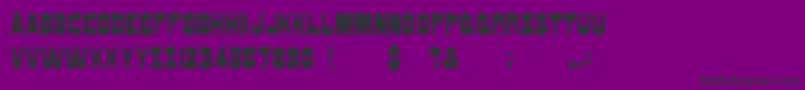 Czcionka Fungus – czarne czcionki na fioletowym tle