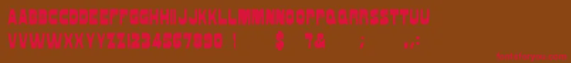 Fungus Font – Red Fonts on Brown Background