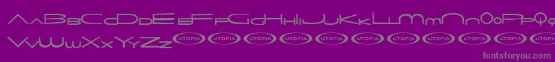 fuente Themams – Fuentes Grises Sobre Fondo Morado