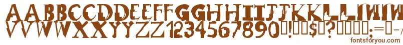 RemixRegular Font – Brown Fonts on White Background