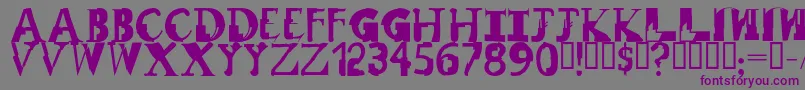 RemixRegular Font – Purple Fonts on Gray Background