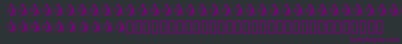 KrSweatinSanta Font – Purple Fonts on Black Background