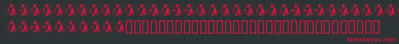 KrSweatinSanta Font – Red Fonts on Black Background