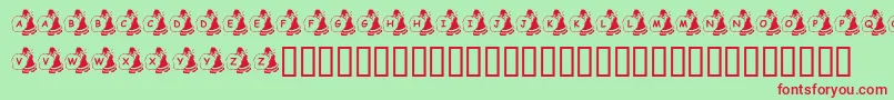 KrSweatinSanta Font – Red Fonts on Green Background