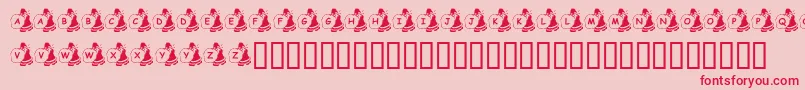 KrSweatinSanta Font – Red Fonts on Pink Background
