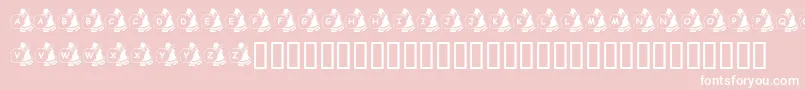 KrSweatinSanta Font – White Fonts on Pink Background