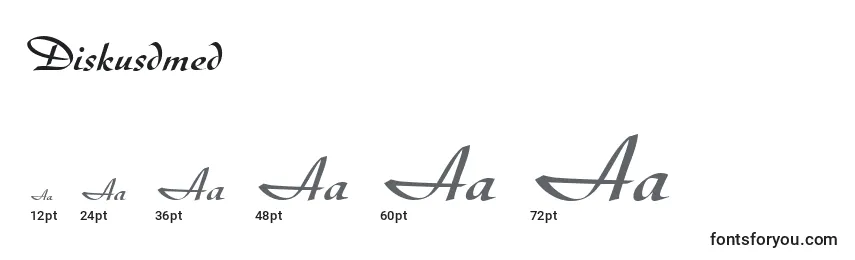 Diskusdmed Font Sizes